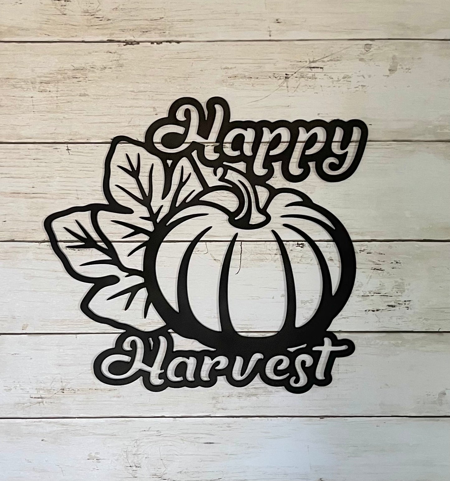 Happy Harvest Metal Sign